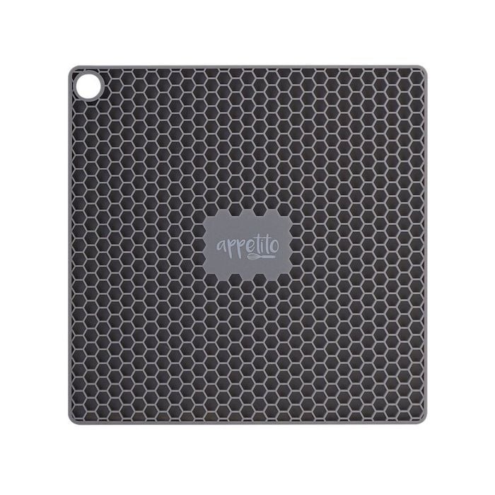 Appetito Silicone Square Trivet - Charcoal