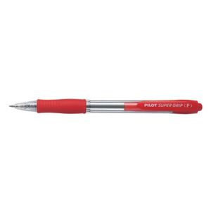 Pilot BPGP Super Grip Retractable Fine Pen 12pcs (Red)