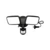 Brilliant 20W Black Kratos LED DIY Twin Flood Light With Motion Sensor