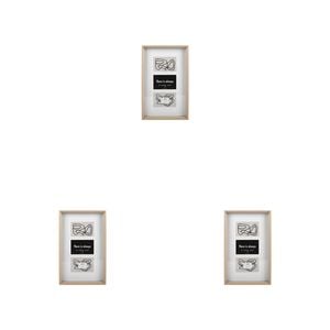 3PK Unigift Soho 3-Open Collage Picture Frame 10x15cm Natural