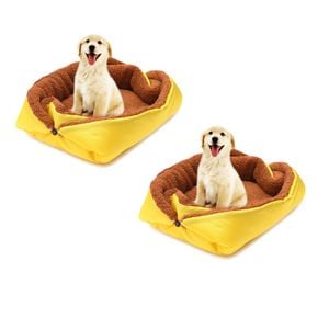 SOGA 2X Yellow Dual-Purpose Cushion Nest