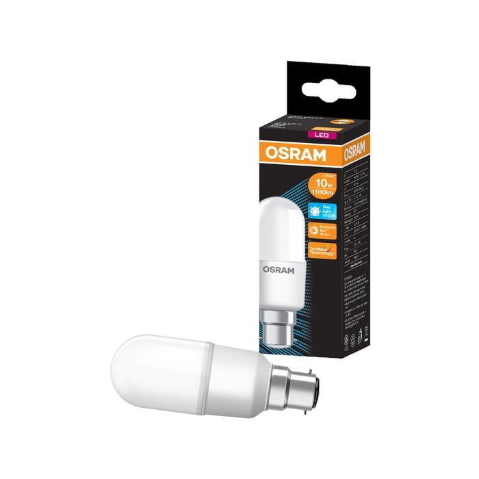 Osram B22 Stick LED 1100lm Daylight 10W Light Globe