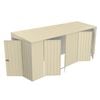 Build-a-Shed 1.5 x 5.2 x 2.0m Cream Skillion Double Plus Double Hinged Side Doors Shed