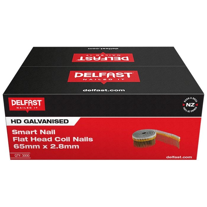 Delfast 65 x 2.8mm SmartNail Ring Galvanised Coil Nail - 3000 Pack