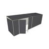 Build-a-Shed 1.5 x 6 x 2m Skillion Double Hinged Side Doors Shed - Grey