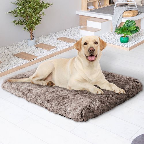 PaWz L Size 114x90x11cm Washable Pet Bed in Coffee Colour Bunnings Australia