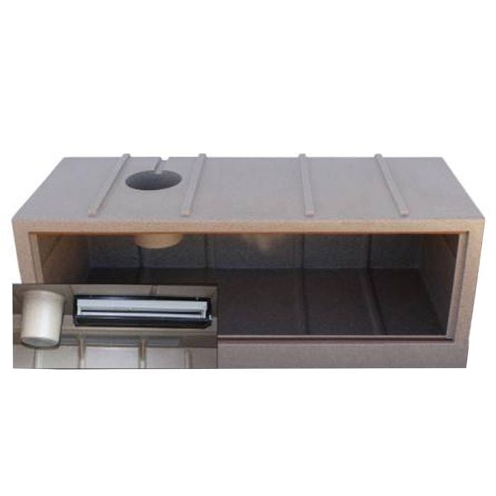 Urs Deluxe Reptile Vivarium w/ Heat & Light Package Domed Sandstone Large