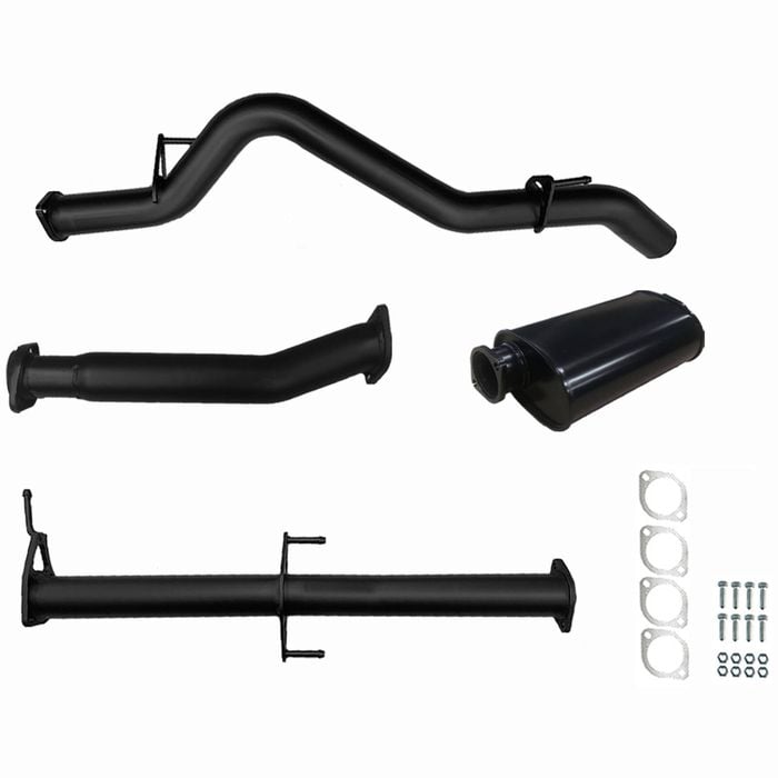 Ignite Exhausts Dpf Back For Mitsubishi Mq Triton 2.4l 3" With Muffler Black Aluminised Steel