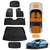 3D Floor Mats Boot Liner Set for BYD Seal 2023-Onwards All Weather Trunk Toolbox Cargo Cover