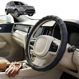 Australian Goose Steering Wheel Cover for Mitsubishi Outlander 2006 - 2012 (CW/ZG/ZH) Circle Black