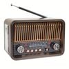 Portable Am/fm Radio With Led Flashlight & Tf/usb/aux