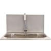 Dissco Laundry Splashback 565x300mm Silver