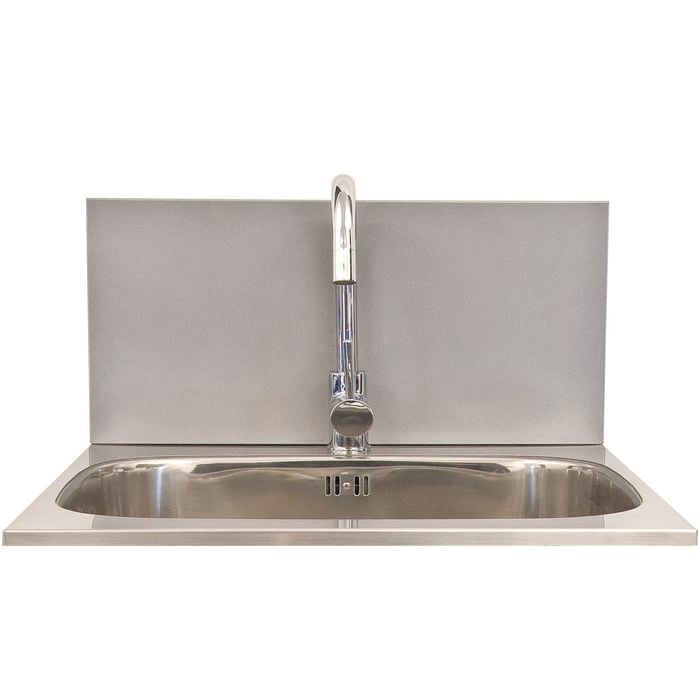 Dissco Laundry Splashback 565x300mm Silver
