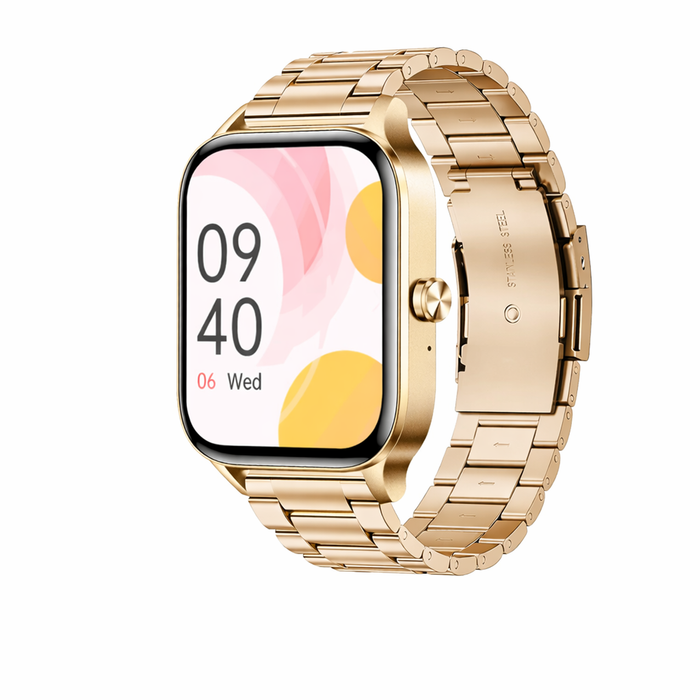 Smart Watch For Women 1.85” Hd Screen Bluetooth Call | Health & Sports Fitness Smartwatch Steel Gold