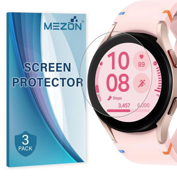 3 Pack MEZON Samsung Galaxy Watch FE (40 mm) Ultra Clear TPU Film Screen Protectors