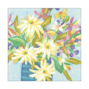 Artey | Sunny Day Bouquet I - Stretched Canvas - Stretched Canvas - 84 x 84cm