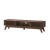 Clancy Entertainment Unit Modern Tv Cabinet TV Stand 180cm 2 Doors Walnut Woodgrain
