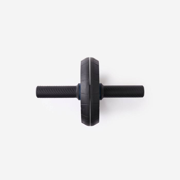 Decathlon - Dual Mode Weight Training Ab Wheel - Black - One Size