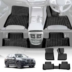 3D All-Weather Floor Mats for BMW BMW X3 M G01 F97 2017-2024 Customized Car Floor Liners