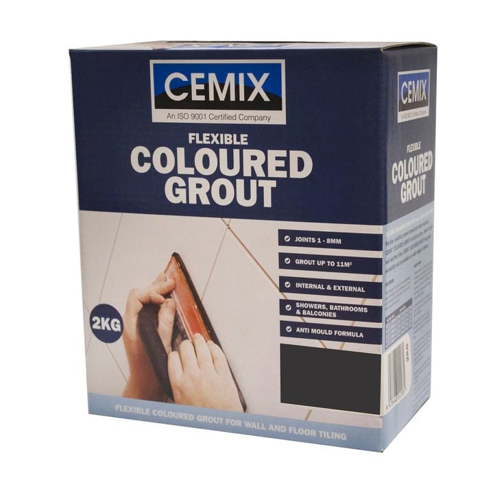 Cemix 2kg Dark Grey Ultrafine Tile Grout