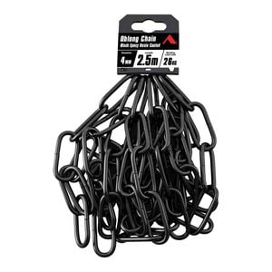 Pinnacle 4mm x 2.5m Black Matte Oblong Chain
