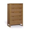 Teamson Home Hatteras Dresser with 5 Rattan Inlay Drawers, Natural