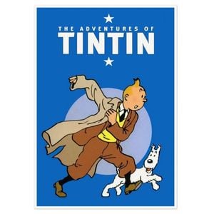 Galrie The Adventures of Tintin Iconic Art Print - Classic Comic Cover Decoration, Poster Only, A3 30 x 42cm (12 x 16inch)
