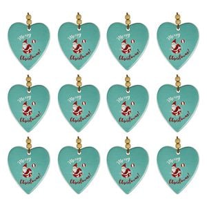 12x LVD Hang Heart Lazy Dayz Santa Decorative Sculpture Ornament Home Decor
