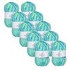 10x Malli 100g Blend Basic Poly/acrylic Marine Multi Colour Knitting Yarn