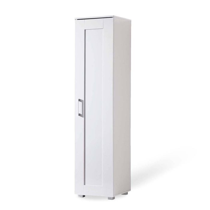 Montreal Single Door Display Storage Cabinet White