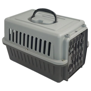Yes4pets Small Dog Cat Rabbit Crate Pet Guinea Pig Carrier Kitten Rabbit Cage-grey