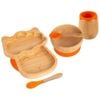 Tiny Dining 5pc Bamboo Llama Baby Weaning Set