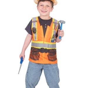 Construction Worker With Tools Boys Occupation Costume - 6-8