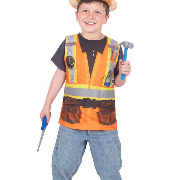 Construction Worker With Tools Boys Occupation Costume - 6-8