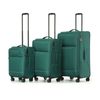 3pc Tosca So Lite Set Fabric Suitcases Spinner Wheels And Locks Emerald Green