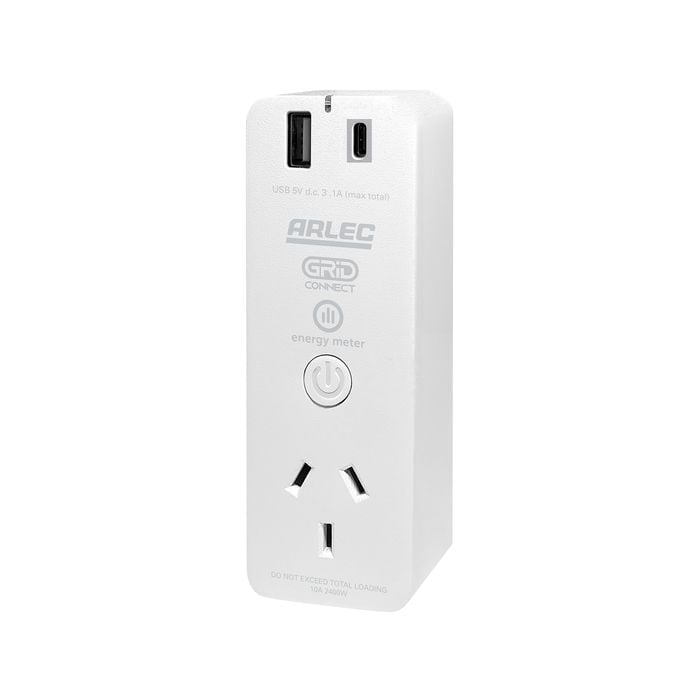 Arlec Grid Connect Smart Plug In Multi-Function Socket With USB