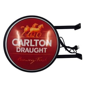 A Man & His Cave Carlton Draught Beer Bar Indoor Lighting Wall Sign LED 40cm