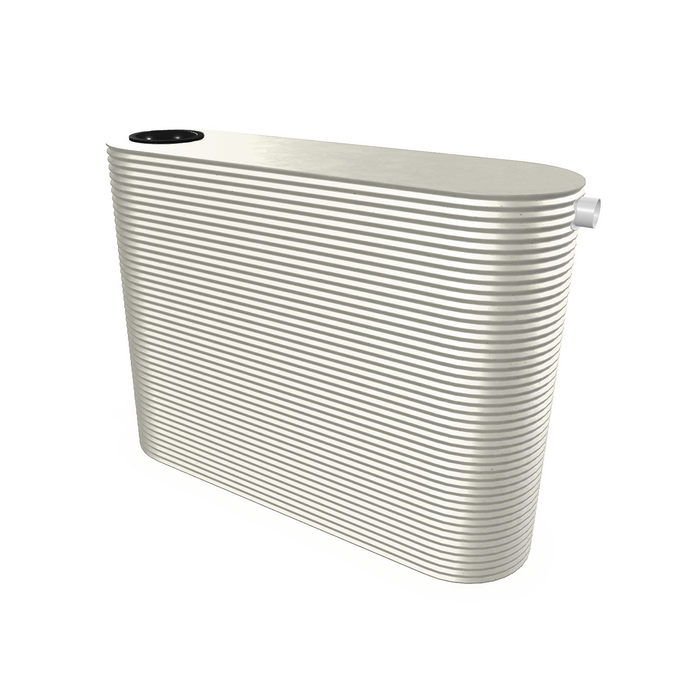 Tanksalot 7000L 1100 x 2020 x 3400mm Surf Mist Slimline Steel Water Tank