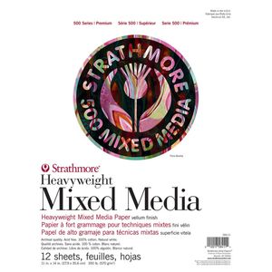 Strathmore 570gsm 11x14'' 12 Sheets Mixed Media Heavyweight Premium Art Paper