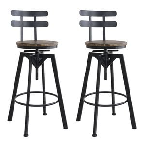 Levede 2pc Adjustable Bar Stools