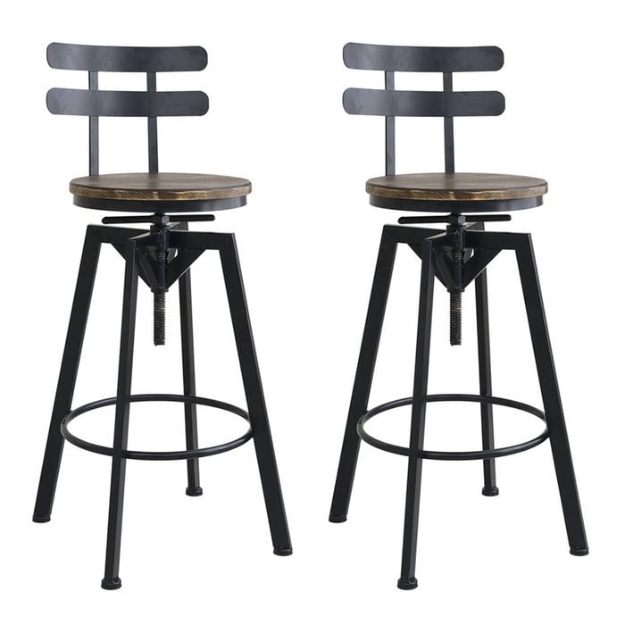 Levede 2pc Adjustable Bar Stools