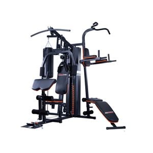 Powertrain Multi Station Home Gym 150lbs Weights Punching Bag