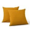 Dreamaker Ellis Seersucker European Pillowcase Mustard Twin Pack