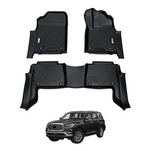 AUSGO Car Floor Mats for Infiniti QX80 Z62 2015-2019 All-Weather Floor Liners