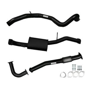 Ignite Exhausts Dump Pipe Back for Nissan GU Patrol 4.2L Turbo Diesel Wagon 3" Inch /Muffler Black Aluminised Steel