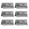 Trenton A-Frame Stainless Steel No Smoking 100 x 43mm - Set of 6