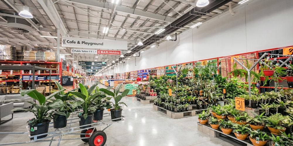Shot of the indoor plant section 