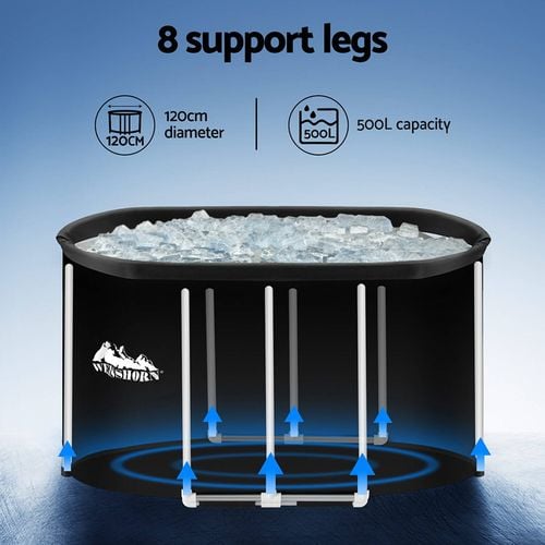 Weisshorn 120x70X70CM Ice Bath Tub Foldable - Bunnings Australia