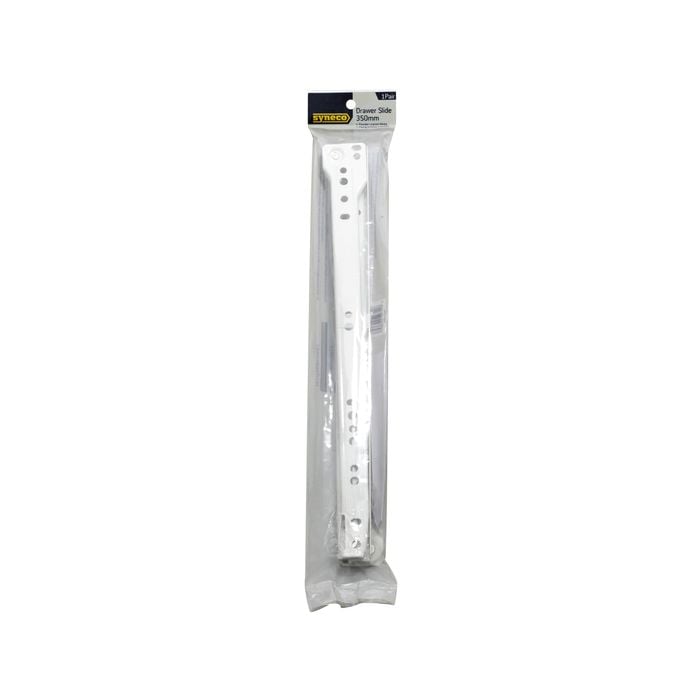 Syneco 350mm White Drawer Slides - 1 Pair