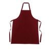 Assorted Anna Burgundy Cotton Standard Apron with Pocket